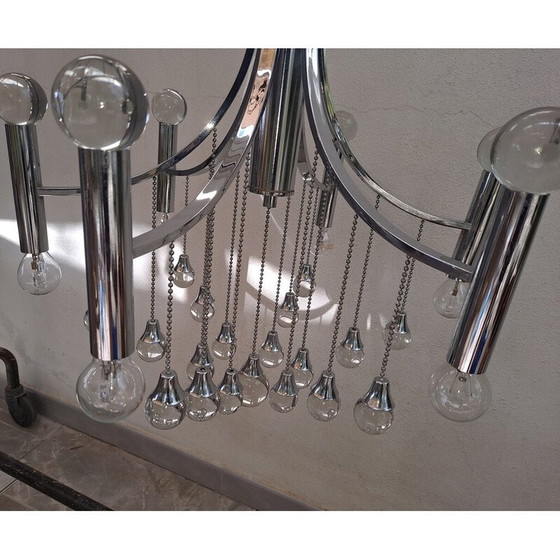 Image 1 of Lampe suspendue vintage par Gaetano Sciolari, 1960s