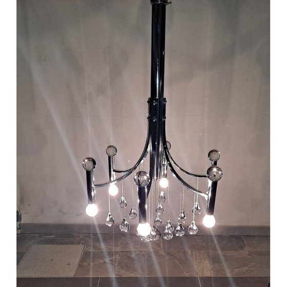 Image 1 of Lampe suspendue vintage par Gaetano Sciolari, 1960s