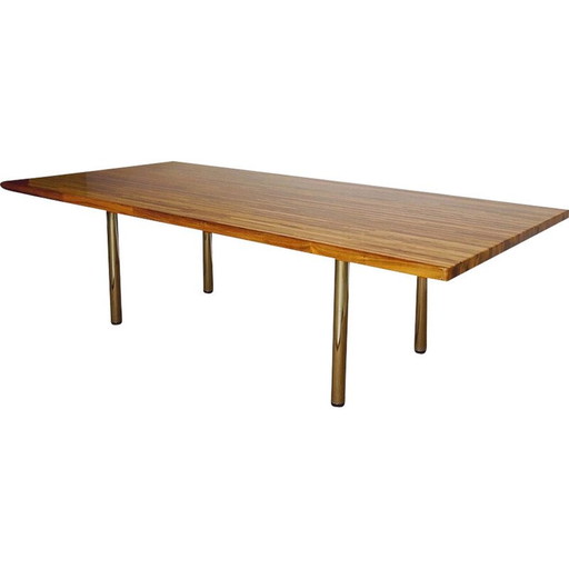 Table vintage en acajou et camphre, 1970