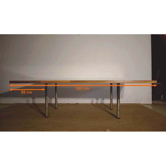 Image 1 of Table vintage en acajou et camphre, 1970