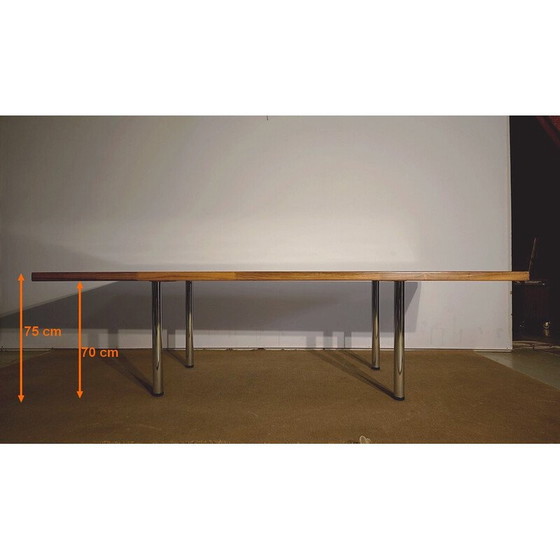 Image 1 of Table vintage en acajou et camphre, 1970