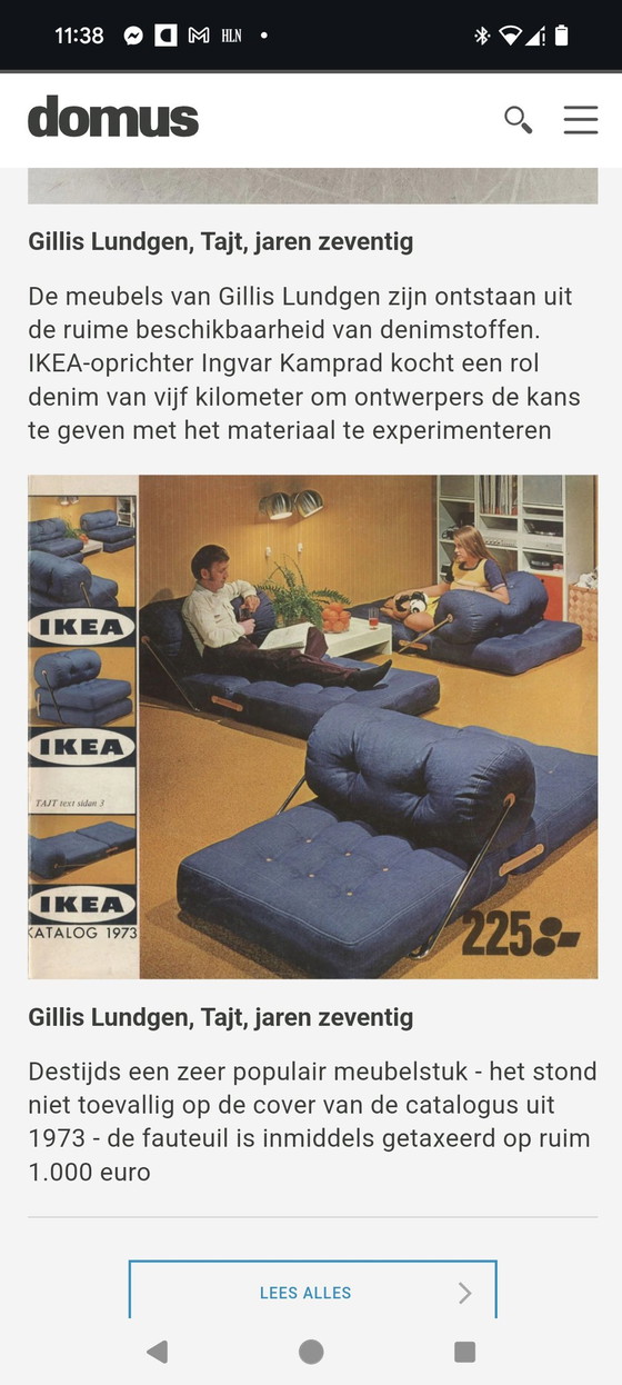 Image 1 of Ikea Tajt Chair By Gillis Lundgren 1973