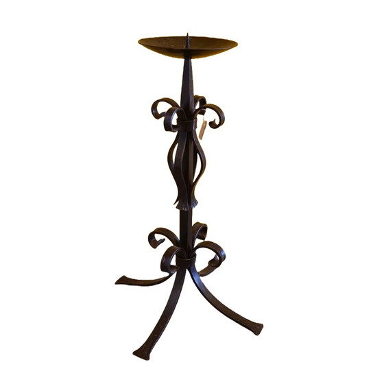 Image 1 of Chandelier en fer forgé avec boucles, 1970