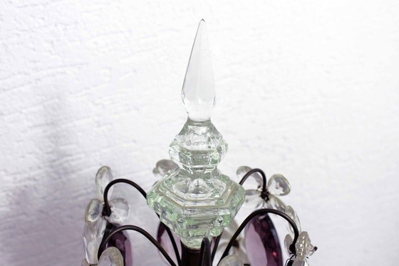 Image 1 of Lampe de table "Girandole" avec vignes en cristal