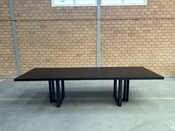 Image 1 of Qliv, Table T2 300X100Cm Chêne Coal Black