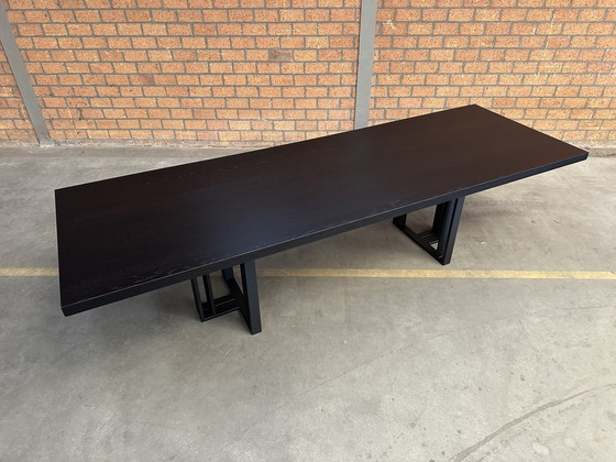 Image 1 of Qliv, Table T2 300X100Cm Chêne Coal Black