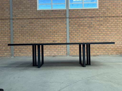 Qliv, Table T2 300X100Cm Chêne Coal Black