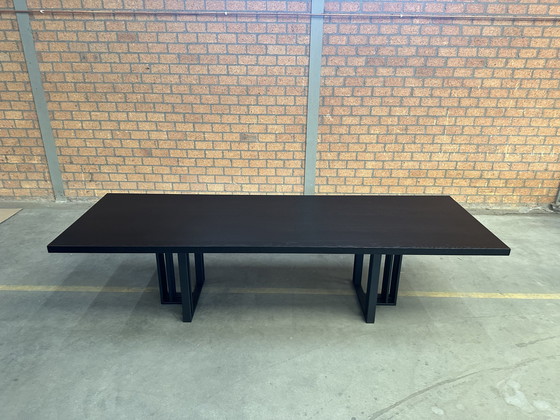 Image 1 of Qliv, Table T2 300X100Cm Chêne Coal Black