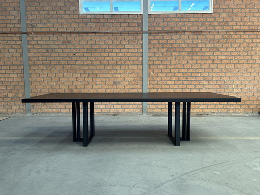 Qliv, Table T2 300X100Cm Chêne Coal Black