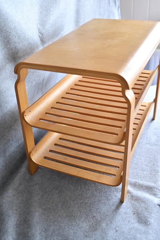 Image 1 of Ikea Vintage - Richard Clark - Table d'appoint en bois courbé - Style Alvar Aalto