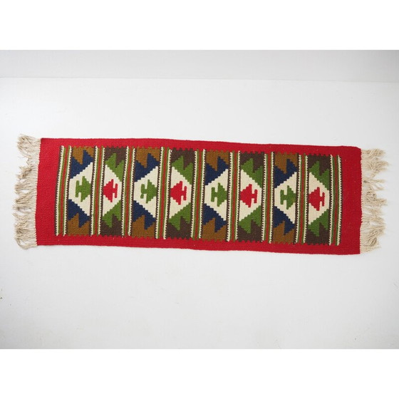 Image 1 of Tapis vintage en laine réversible Kelim, 1960