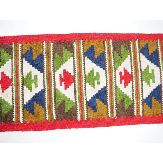 Image 1 of Tapis vintage en laine réversible Kelim, 1960