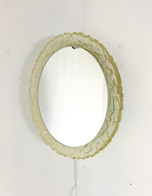 Miroir lumineux Egon Hillebrand '60