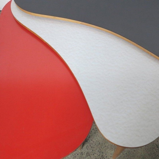 Image 1 of Ensemble de 3 tables basses vintage, 1950