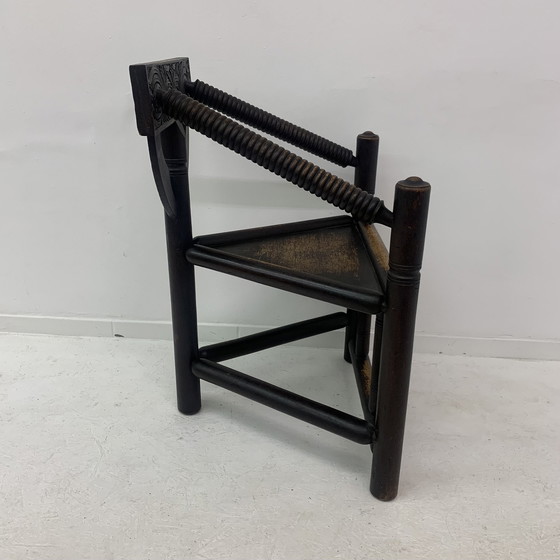 Image 1 of Fauteuil tripode suédois Munk en chêne massif, années 1960