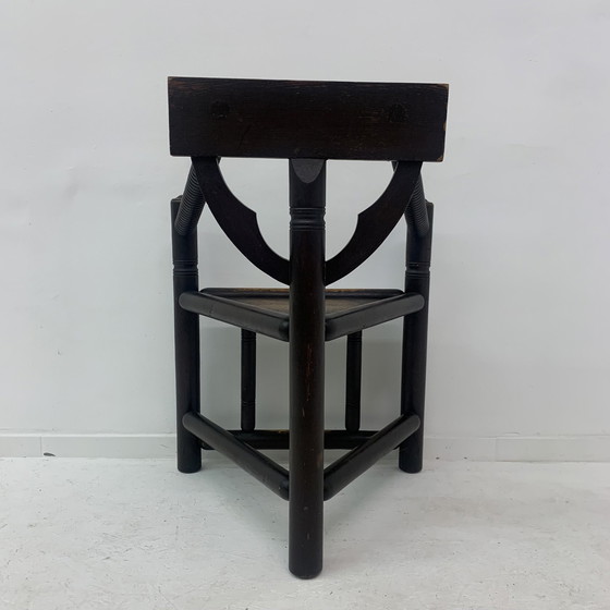 Image 1 of Fauteuil tripode suédois Munk en chêne massif, années 1960