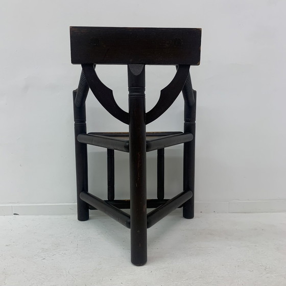 Image 1 of Fauteuil tripode suédois Munk en chêne massif, années 1960