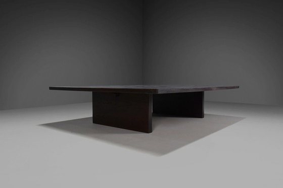 Image 1 of Grande table basse en bambou et wengé par Axel Vervoordt, Belgique