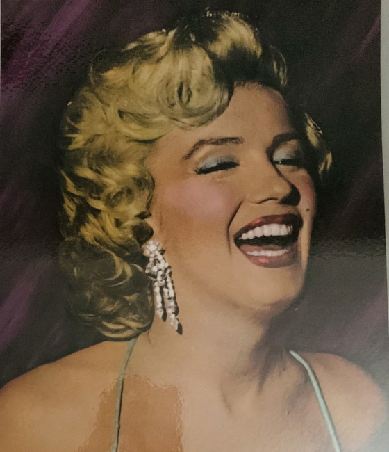 Image 1 of Marilyn Monroe "Cinq fois Marilyn, 1987". Signé dans la plaque. Phil Stern. Photo lithographique en couleur,