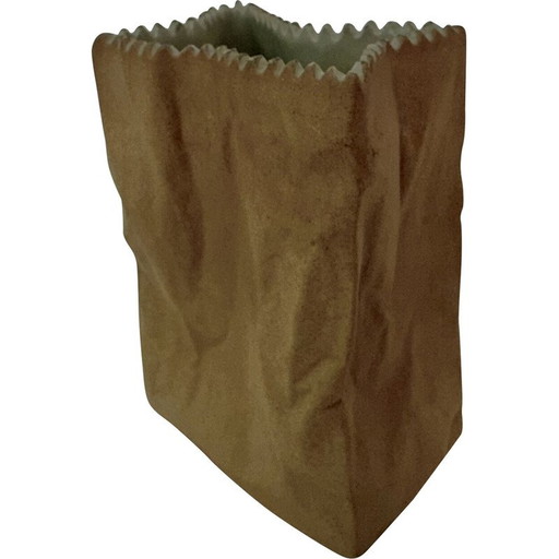 Vase sac en porcelaine vintage de Tapio Wirkkala, 1970