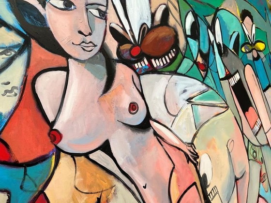 Image 1 of Peinture • Sex Therapy • Andrzej Gudanski • Art Contemporain • Élémentarisme Abstrait • Xxl • 2022