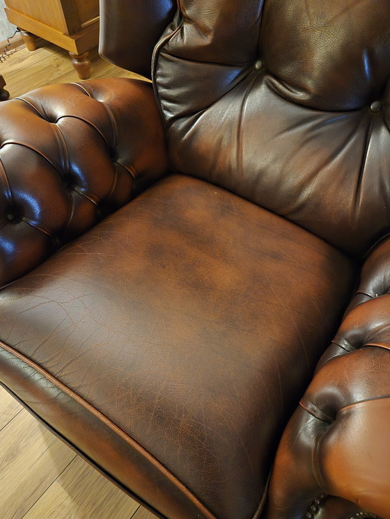 Image 1 of Canapé Chesterfield et fauteuil relax