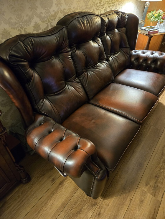 Image 1 of Canapé Chesterfield et fauteuil relax