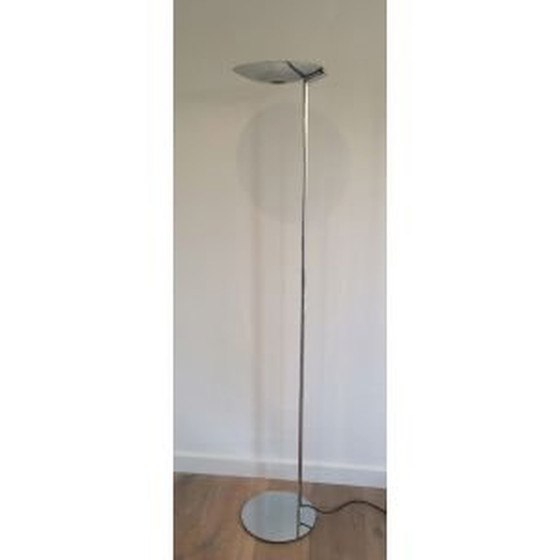 Image 1 of Lampadaire français vintage en acier argenté, 1970-1980