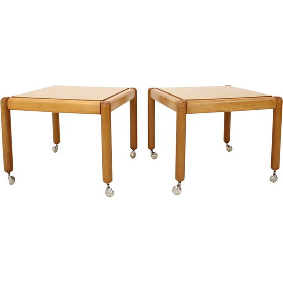 Image 1 of Table de conférence mobile vintage par Ton, Tchécoslovaquie 1970