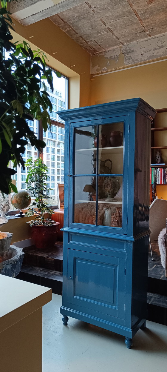 Image 1 of Vitrine hollandaise du 19e siècle en laque des Highlands