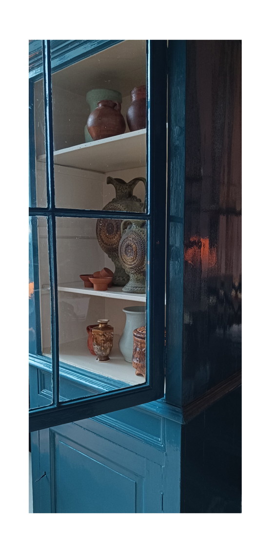 Image 1 of Vitrine hollandaise du 19e siècle en laque des Highlands