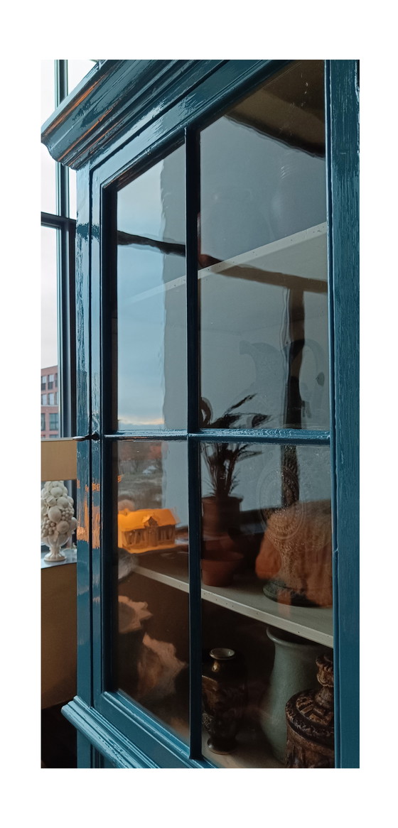 Image 1 of Vitrine hollandaise du 19e siècle en laque des Highlands