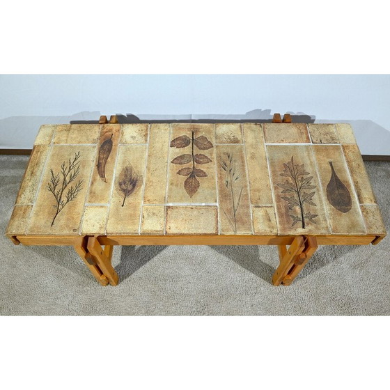 Image 1 of Table basse vintage en grès de Vallauris par Roger Capron, 1960