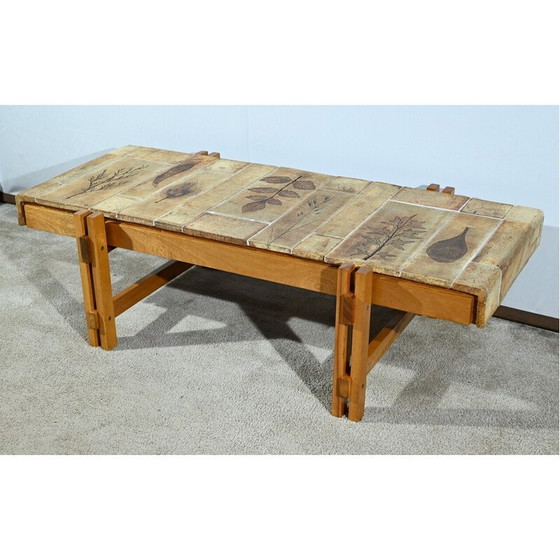 Image 1 of Table basse vintage en grès de Vallauris par Roger Capron, 1960