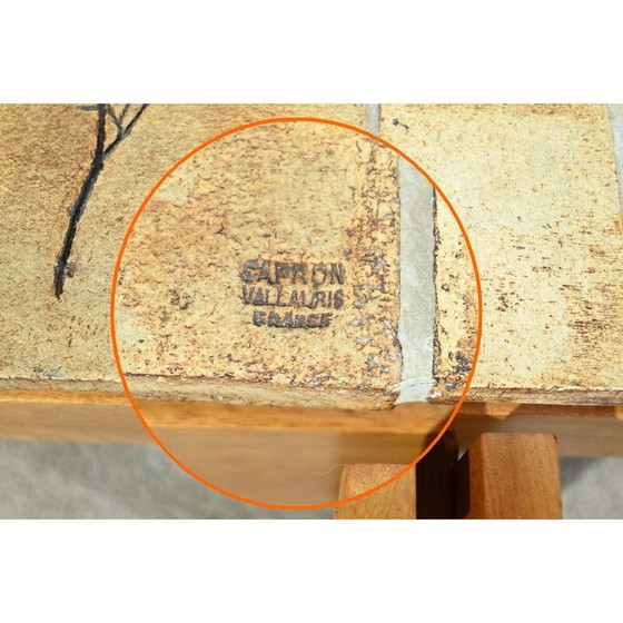Image 1 of Table basse vintage en grès de Vallauris par Roger Capron, 1960