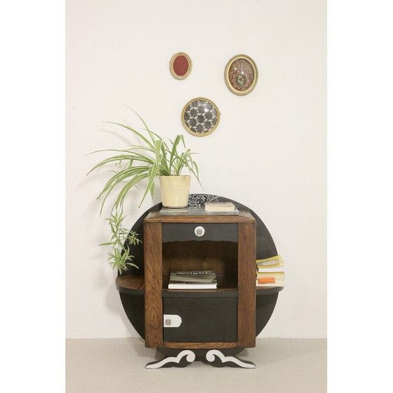 Image 1 of Table de nuit vintage de forme atypique, 1950-1960