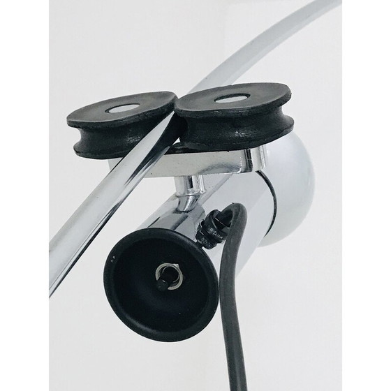 Image 1 of Lampadaire vintage "Molla" en acier chromé par C. Leonardi et F. Stagi pour Lumenform, Italie 1971