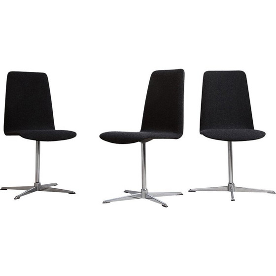 Image 1 of Ensemble de 6 chaises pivotantes Archie Shine - années 1950