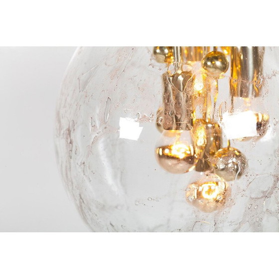 Image 1 of Lampe suspendue Planètes en verre par Ger Furth pour Doria Leuchten 1960s