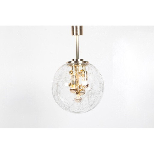 Lampe suspendue Planètes en verre par Ger Furth pour Doria Leuchten 1960s