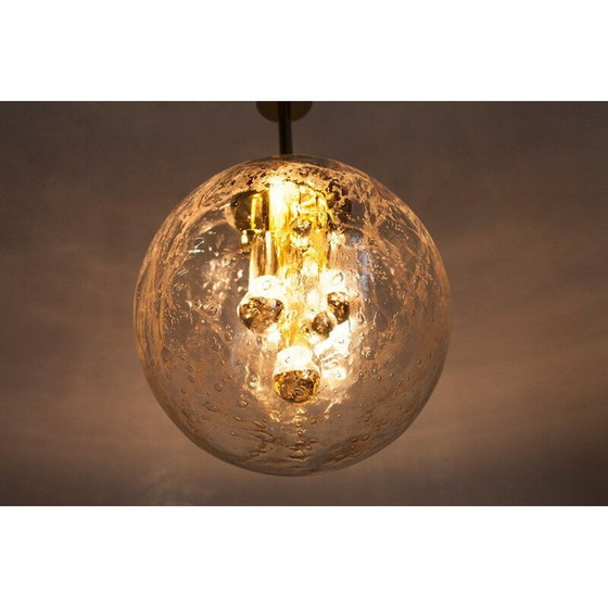 Image 1 of Lampe suspendue Planètes en verre par Ger Furth pour Doria Leuchten 1960s
