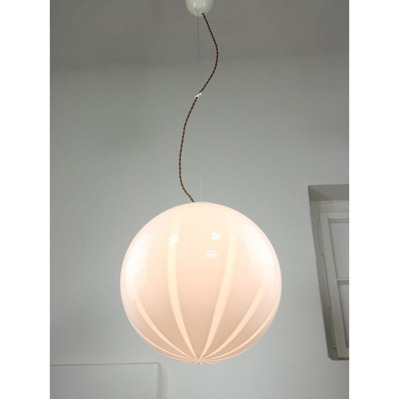 Image 1 of Lampe suspendue Swirl Globe, Italie 1970