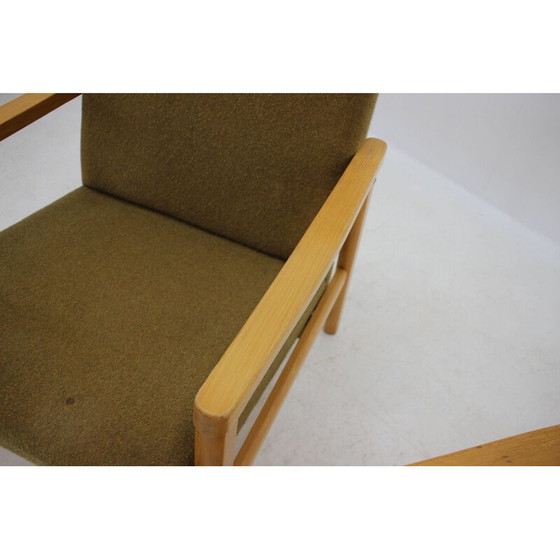 Image 1 of Paire de fauteuils vintage en bois de hêtre, Tchécoslovaquie 1960