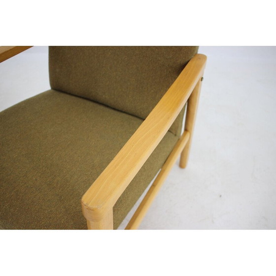 Image 1 of Paire de fauteuils vintage en bois de hêtre, Tchécoslovaquie 1960