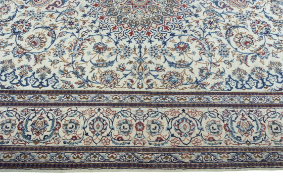 Image 1 of Tapis d'Orient Naïn 9La noué à la main avec de la soie -295 X 200 cm
