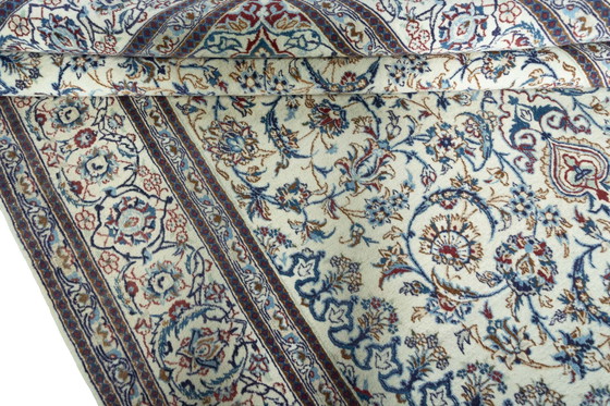 Image 1 of Tapis d'Orient Naïn 9La noué à la main avec de la soie -295 X 200 cm