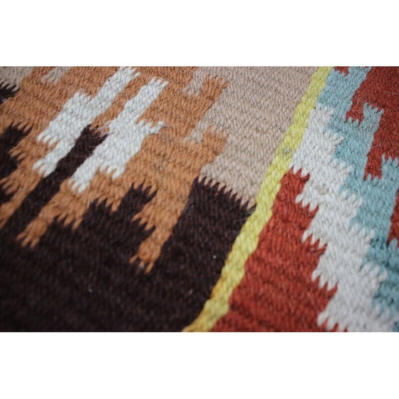 Image 1 of Ensemble de 3 tapis en laine vintage, Tchécoslovaquie 1960