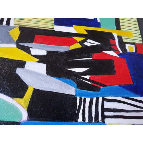 Image 1 of Peinture acrylique vintage de Jocelyne Hoffelt, 2020