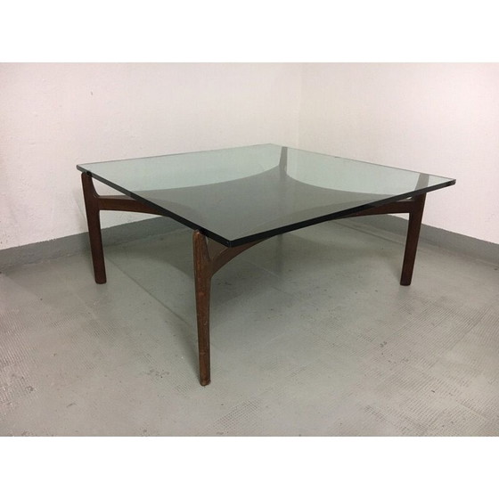 Image 1 of Table basse vintage en teck par Sven Ellekaer, Danemark 1960