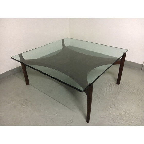 Image 1 of Table basse vintage en teck par Sven Ellekaer, Danemark 1960